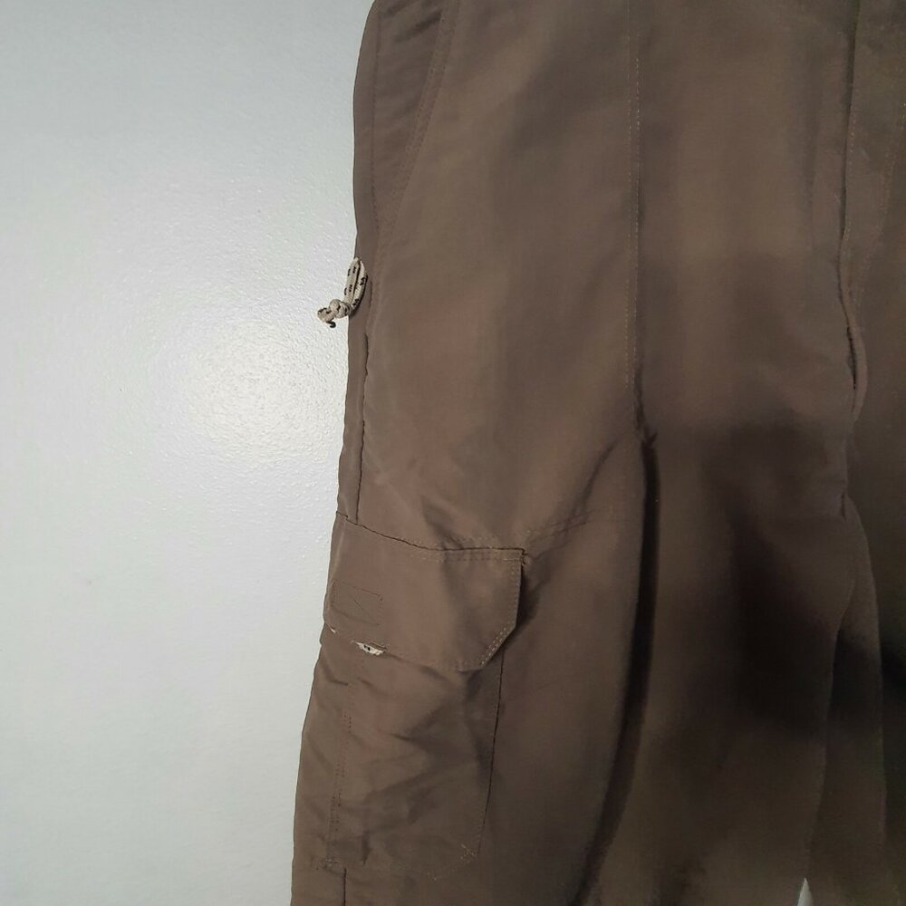 Wrangler Cargo Shorts Men Size 42 Brown Nylon‎ Pockets Lightweight Casual - Picture 3 of 8